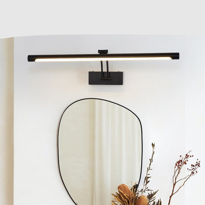 BowLift 80-100 cm LED Wall Light – Sleek Black & Silver Internal Picture Light for Bathrooms