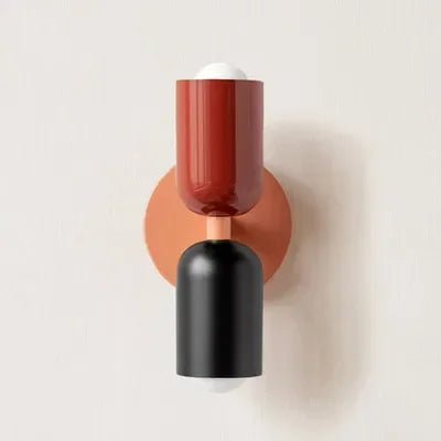 BowLift Nordic LED Wall Lamp - Modern Minimalist Cream Double-Head Wall Light for Living Room, Bedroom, and Study – Indoor Decoration Fixture