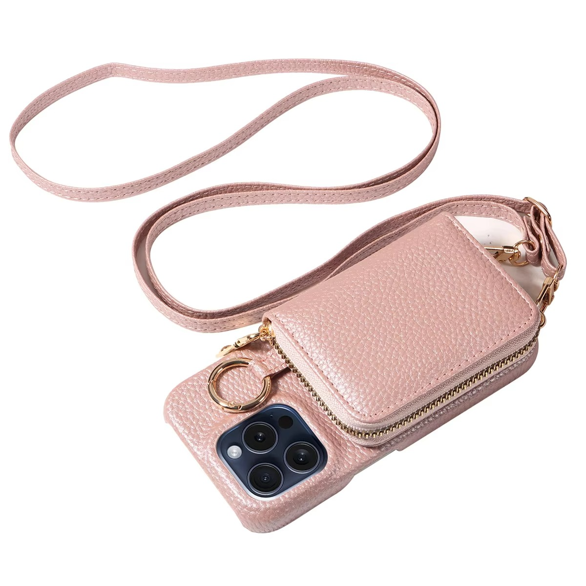 LZINA™ | Premium Leather Multi-Function iPhone Case with Anti-Degaussing Protection