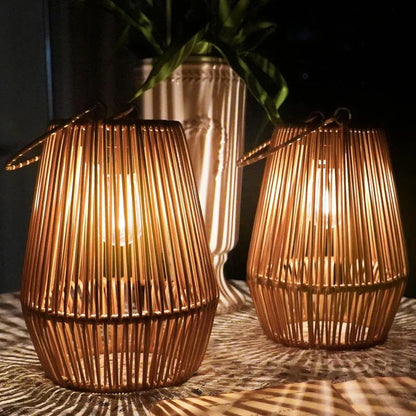 LZINA™ | Solar Outdoor Handwoven Garden Lamps | Waterproof Landscape Light for Villa & Terrace Decoration - Alpho