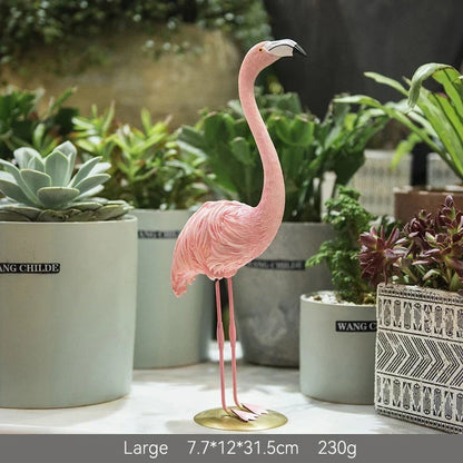 LZINA™ | Nordic Flamingo Figurine Figure Statue Sculpture Living Room Office Wedding Party Ornaments Home Decor Decoration Accessories