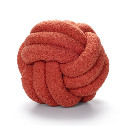 BowLift | Throw Pillow - Cozy - Hand-Knotted Ball - Sheepskin