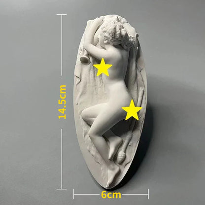 LZINA™ | Nordic INS Style Character Plaster Statue DIY Painted Sketch Photography Props Table Decorations Home Art Plaster Decoration