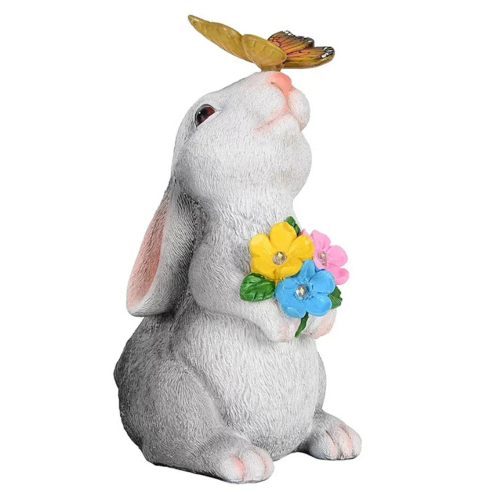 LZINA™ | Butterfly and Flower Hare Garden Light
