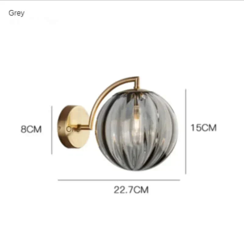 BowLift Colorful Glass Modern Wall Lamp – Vibrant Glass Accent Lighting for Home Decor