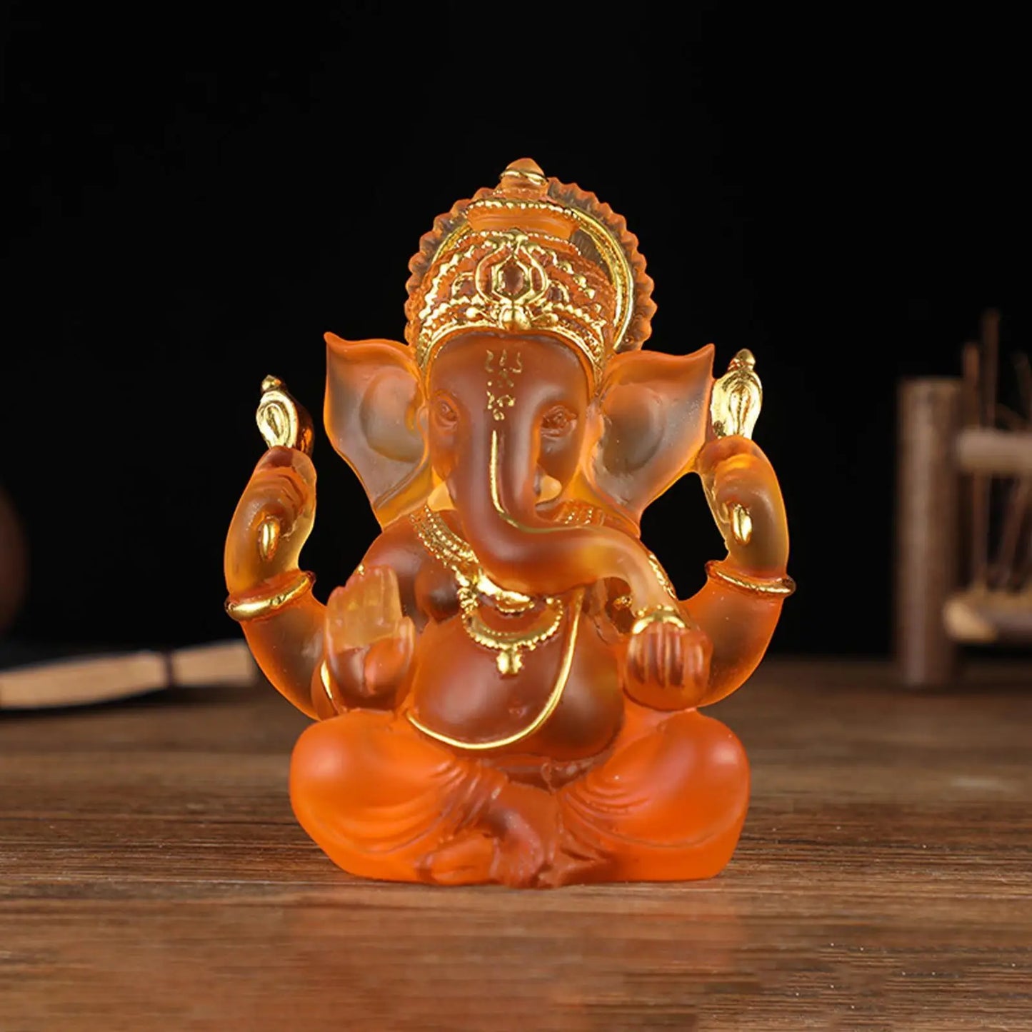 LZINA™ | Rare colored semi-transparent Ganesh statues for luck in your home