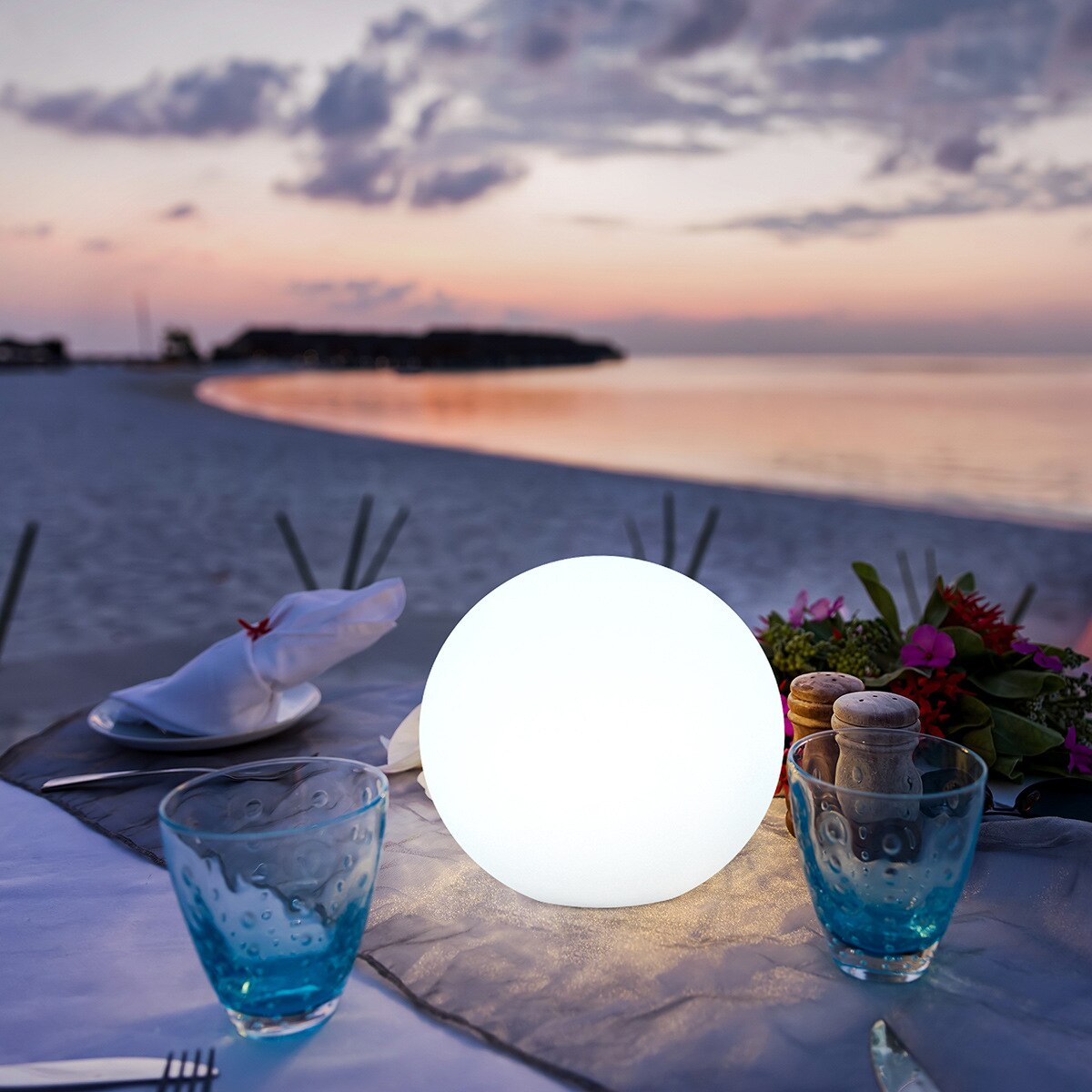 BowLift Moon Battery LED Table Lamp for Indoor & Outdoor Use