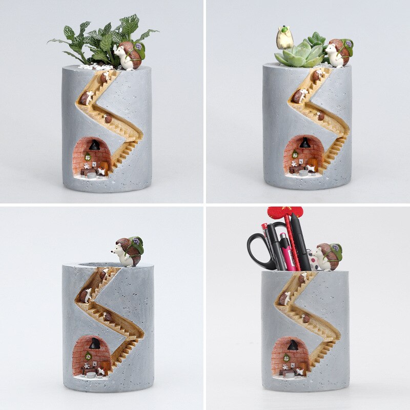 LZINA™ | Fantastic Fusion: Unique Artistic Resin Flower Pots