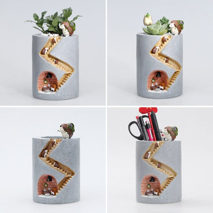 LZINA™ | Fantastic Fusion: Unique Artistic Resin Flower Pots