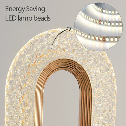 BowLift Crystal LED Table Lamp — Dimmable, USB Charging, and Convenient Touch & Remote Control