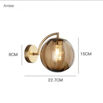 BowLift Colorful Glass Modern Wall Lamp – Vibrant Glass Accent Lighting for Home Decor