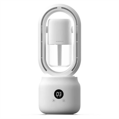 LZINA™ | Portable fan without blades with humidifier and night light for refreshing comfort