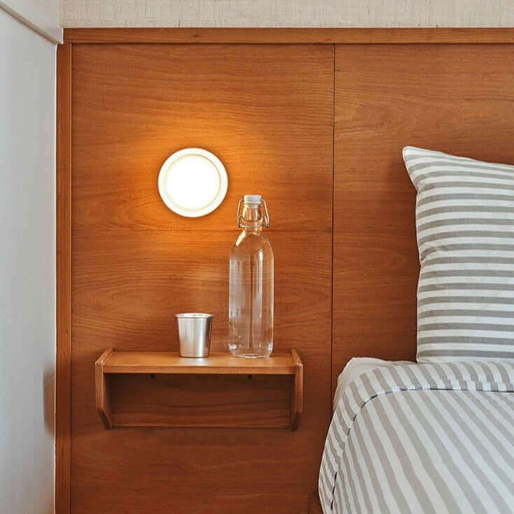 BowLift | Sleek, Futuristic Solid Plexiglass Wall Lamp — A Unique Modern Accent