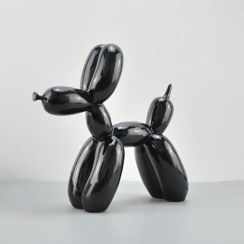 LZINA™ | Nordic Balloon Dog Sculpture Resin Animal Ornament Art Sculptures and Figures Craft Home Decoration Room Desktop Accessories