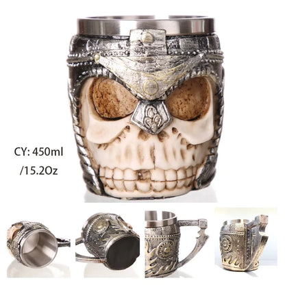 LZINA™ | Medieval Dragon Resin Stainless Steel Mug as Coffee Mug or Tea Mug