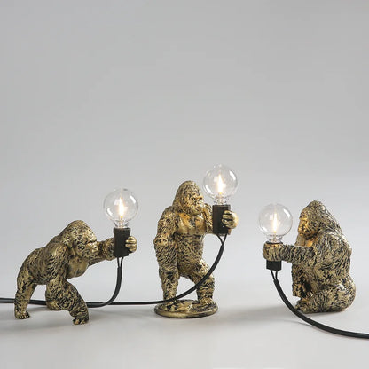 BowLift Angry Gorilla Table Lamp - Bold, Playful Night Light for Your Desk