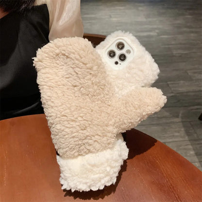 BowLift | Fluffy Fur iPhone Case Glove