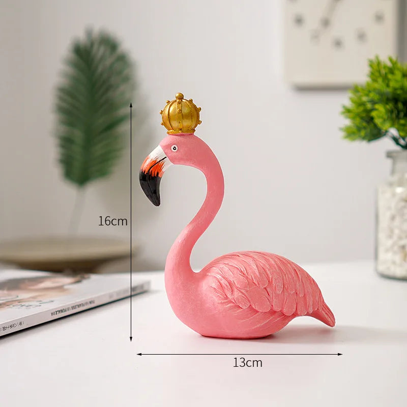 LZINA™ | Nordic Flamingo Figurine Figure Statue Sculpture Living Room Office Wedding Party Ornaments Home Decor Decoration Accessories