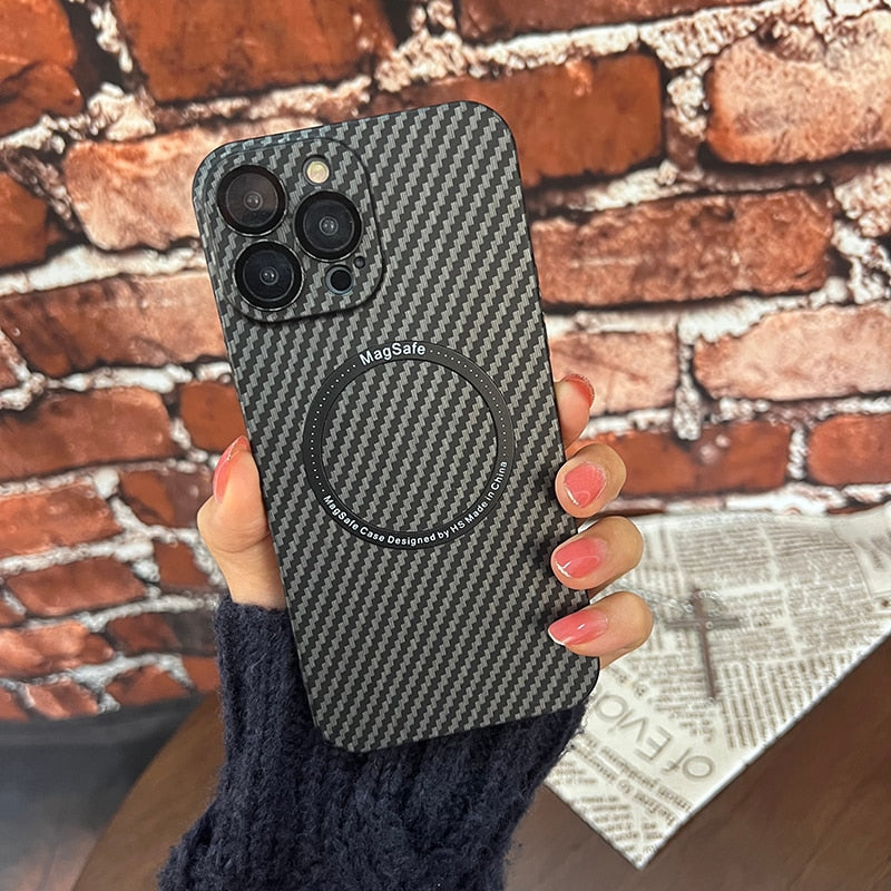 LZINA™ | Carbon Fiber Magsafe Magnetic iPhone Case