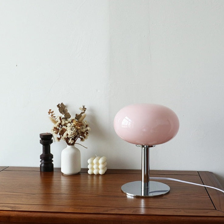 BowLift Macaron Glass Lamp: Retro-Modern Dimmable Lighting