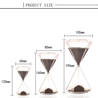 LZINA™ | 5–60 Minute diamond hourglass, hourglass, hourglass, children's gift, hourglass, home decoration, available in multiple color options
