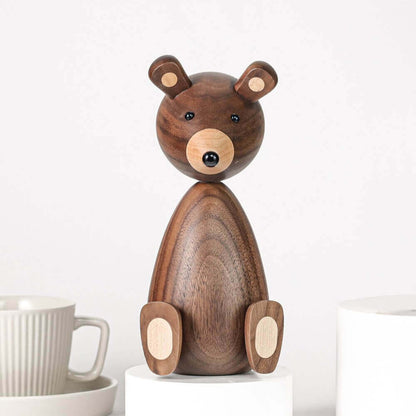 LZINA™ | Danish Wood Brown Bear Family Ornaments