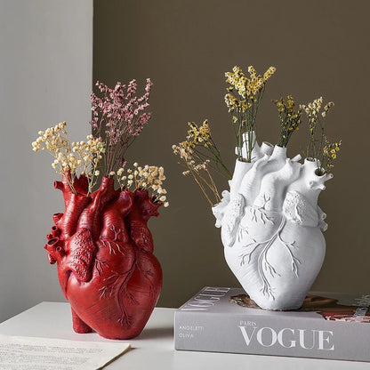 LZINA™ | Heart Dry Plants Artificial Vase