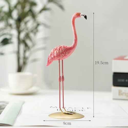 LZINA™ | Nordic Flamingo Figurine Figure Statue Sculpture Living Room Office Wedding Party Ornaments Home Decor Decoration Accessories