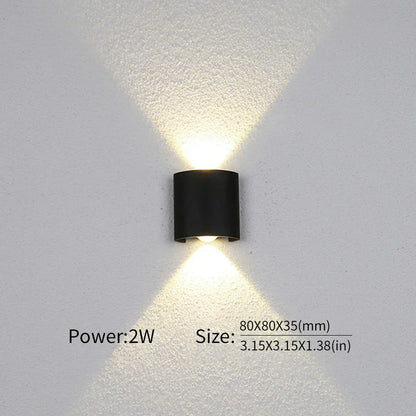 BowLift: Modern Indoor/Outdoor LED Wall Lamp — Versatile Lighting for Any Space