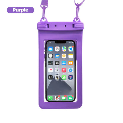 LZINA™ | Waterproof Smartphone Case DryVault | Full View Design | Side Accessible | With Carrying Strap