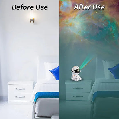 BowLift Astronaut LED Projector: Galaxy, Stars & Sky Night Light