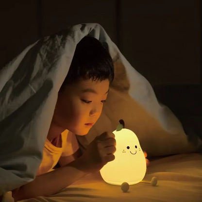 LZINA™ | Super Soft Touch-Controlled Multicolor Silicone Pear Night Light
