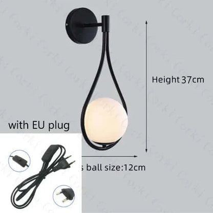 BowLift Drop Glass Ball Wall Light – Luxurious Glass Sphere Wall Sconce