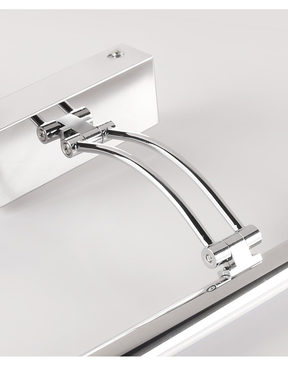 BowLift 80-100 cm LED Wall Light – Sleek Black & Silver Internal Picture Light for Bathrooms