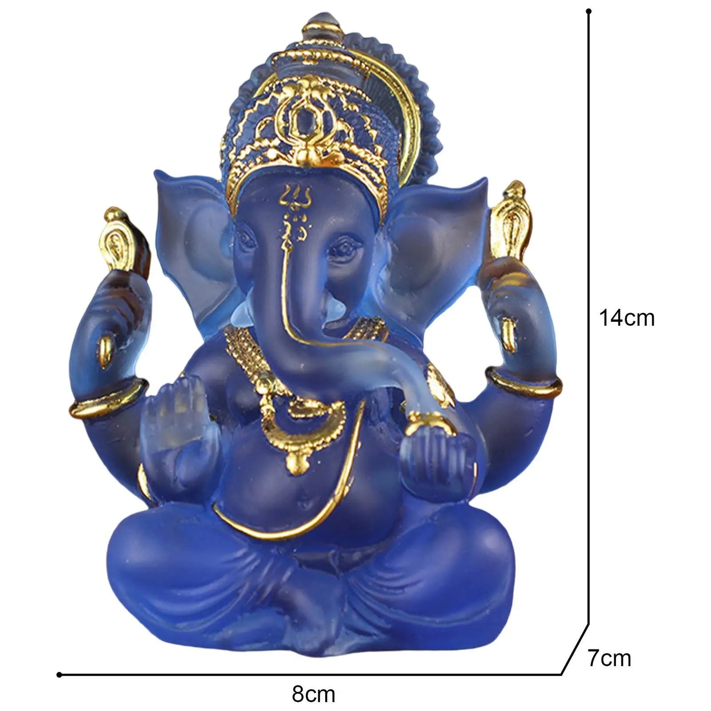 LZINA™ | Rare colored semi-transparent Ganesh statues for luck in your home