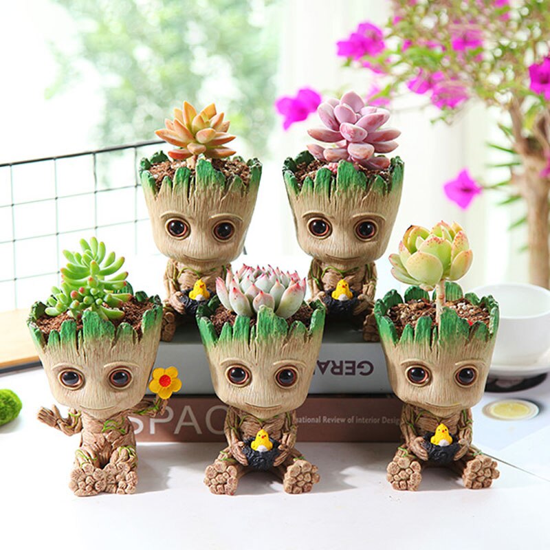 LZINA™ | Cartoon Large Miniature Figure: Playful Office Decoration