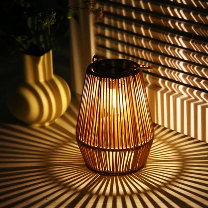 LZINA™ | Solar Outdoor Handwoven Garden Lamps | Waterproof Landscape Light for Villa & Terrace Decoration - Alpho