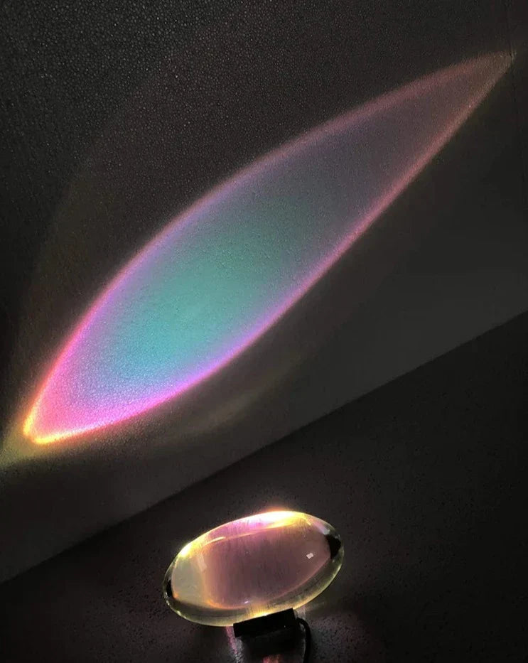 BowLift Crystal Sunset Sky Table Lamp - Elegant Glass Accent Lighting