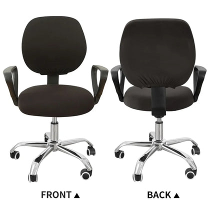 BowLift | 2-piece Split Office Rose Chair Covers