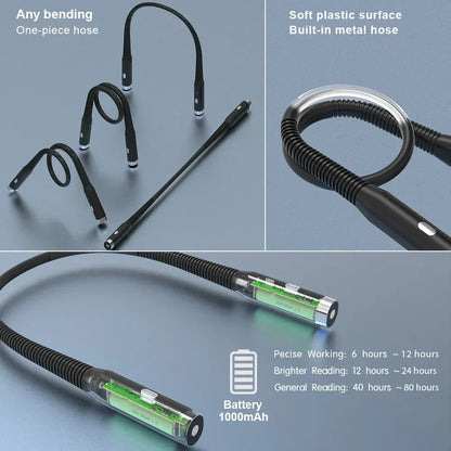 BowLift LED Rechargeable Neck Lamp with 3 Modes – Portable, Hands-Free Illumination