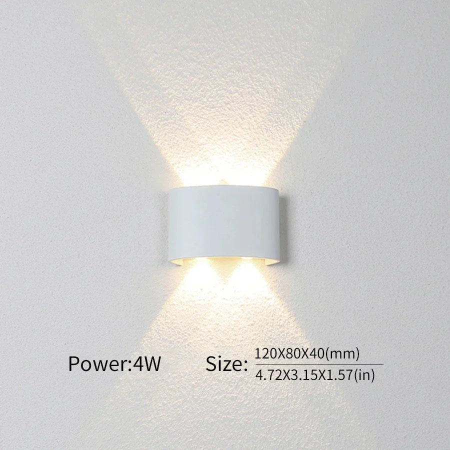 BowLift: Modern Indoor/Outdoor LED Wall Lamp — Versatile Lighting for Any Space