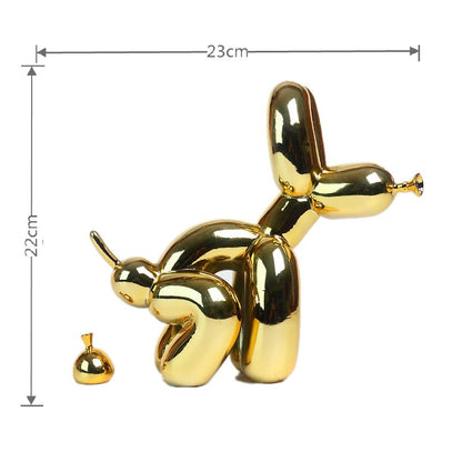 LZINA™ | Balloon Dog Sculpture, Balloon Art Statue, Mini Collectible Figure, Home Decor, Resin Figure, Desk Accessories, Room Decoration