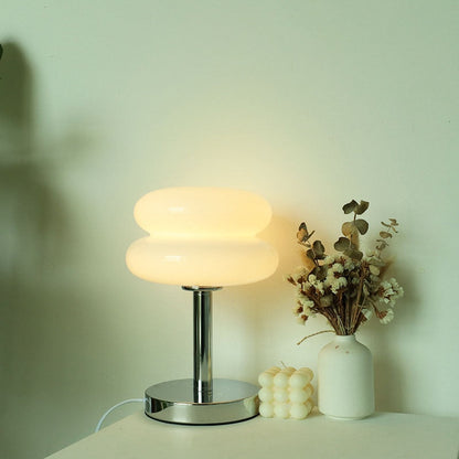 BowLift Macaron Glass Lamp: Retro-Modern Dimmable Lighting