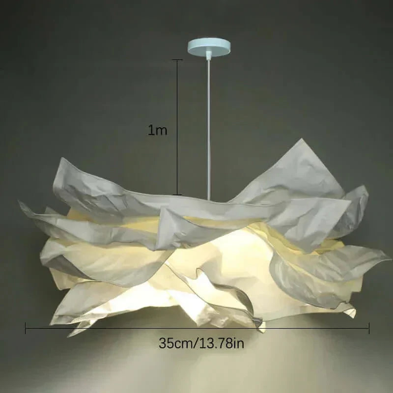 BowLift | Wool-like Paper Lampshade up to 70 cm wide