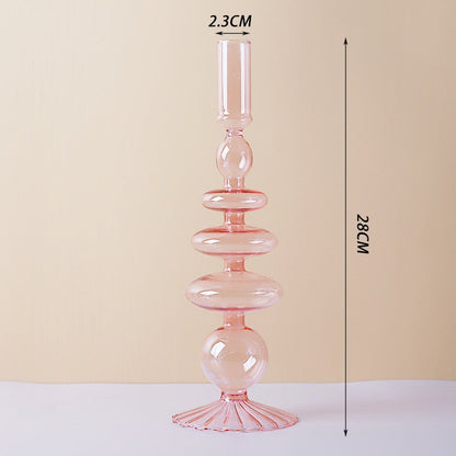 BowLift | Lilac Candle Holder made of Glass