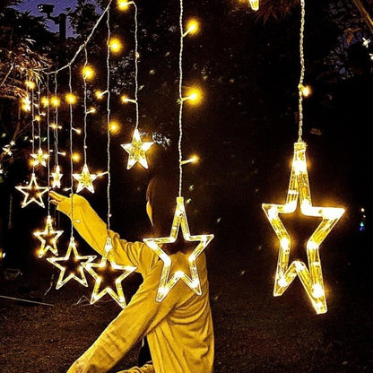 LZINA™ | Solar Moon Star Lamp LED String Lights Decoration