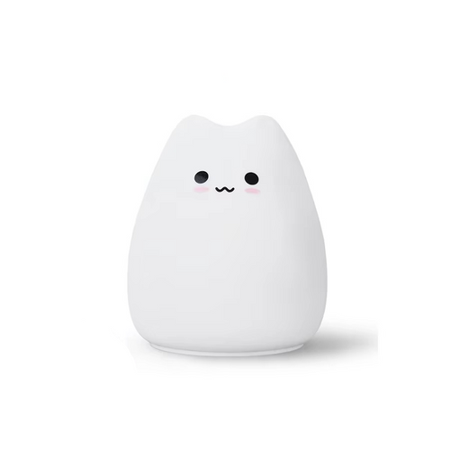 LZINA™ | Charming Cat Silicone Night Light with 7-Color Touch Sensor