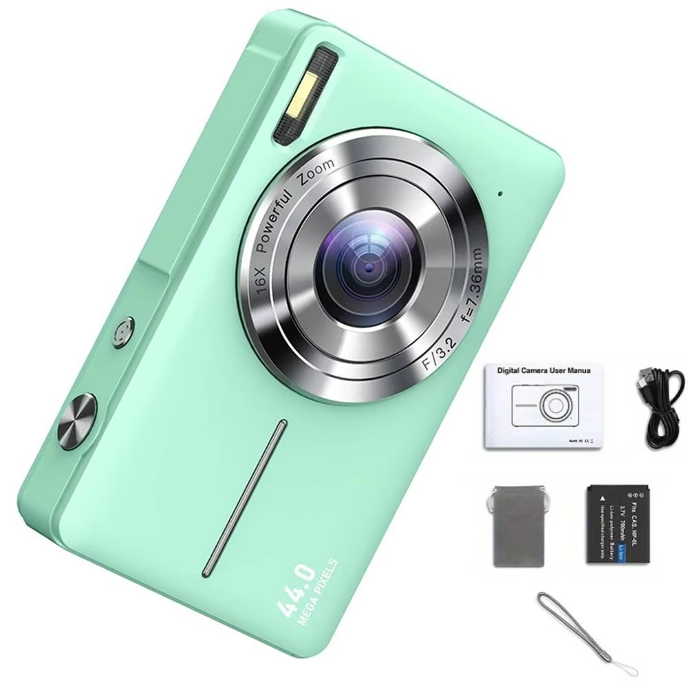 BowLift | High-Resolution Kids' Digital Camera - 1080P HD, 44MP with 16X Zoom
