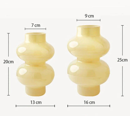 LZINA™ | Chubby 2-stage glass vase