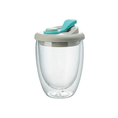 BowLift | Leak-Proof Double Wall Glass Transparent Mug